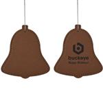 ZH1923 Leatherette Bell Ornament With Custom Imprint